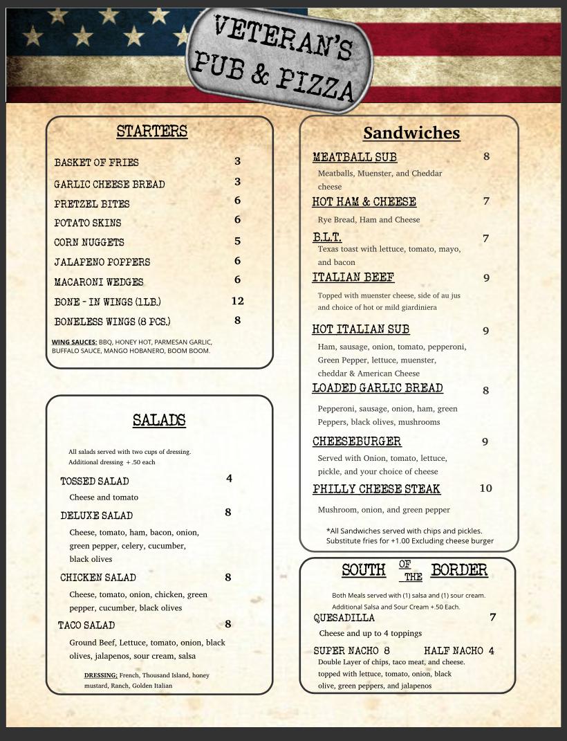 Veterans Pub & Pizza